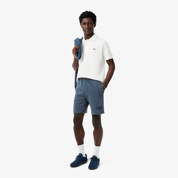 Εικόνα της Ανδρικό Washed Effect Cotton Fleece Σορτς