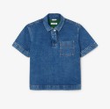 Γυναικεία Oversized Denim Polo Μπλούζα