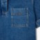 Εικόνα της Γυναικεία Oversized Denim Polo Μπλούζα