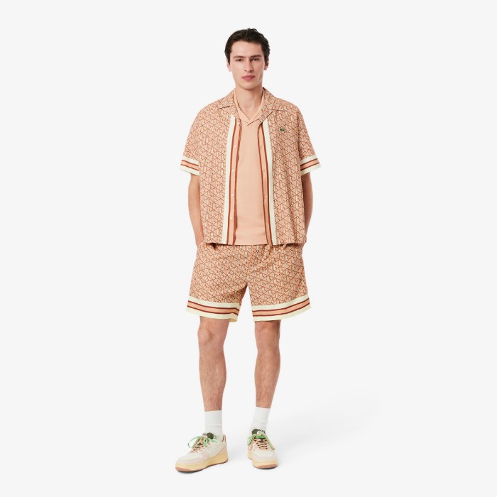 Εικόνα της Ανδρικό Lightweight Monogram Print Σορτς