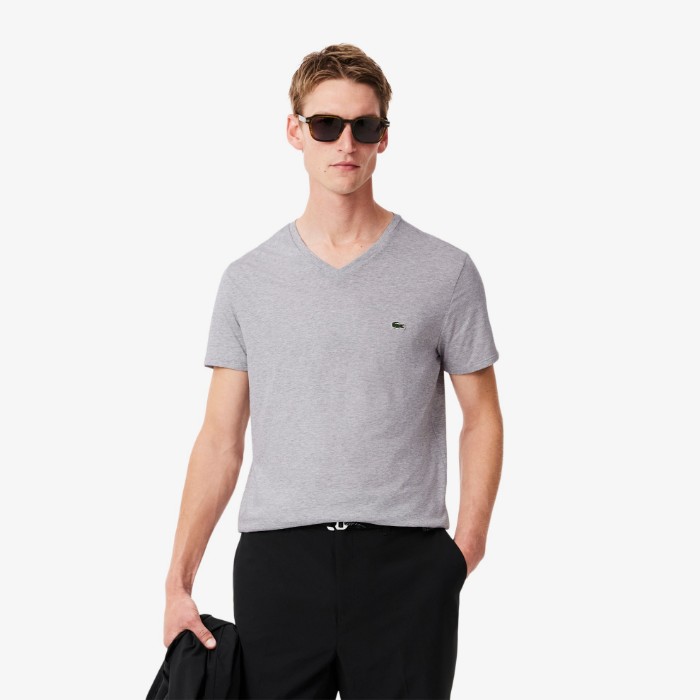 Εικόνα της Ανδρικό V-neck T-shirt Pima Cotton Jersey