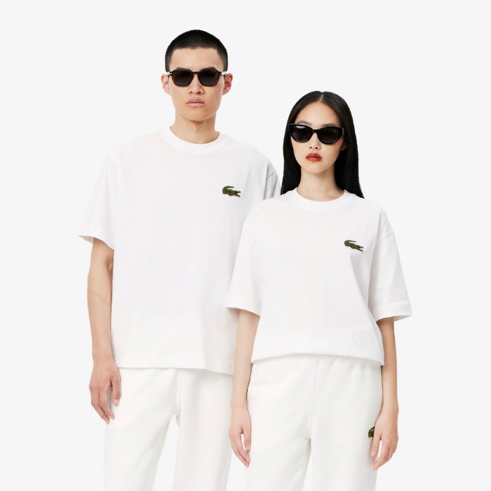 Εικόνα της Unisex Heavy Cotton Badge T-Shirt Loose Fit