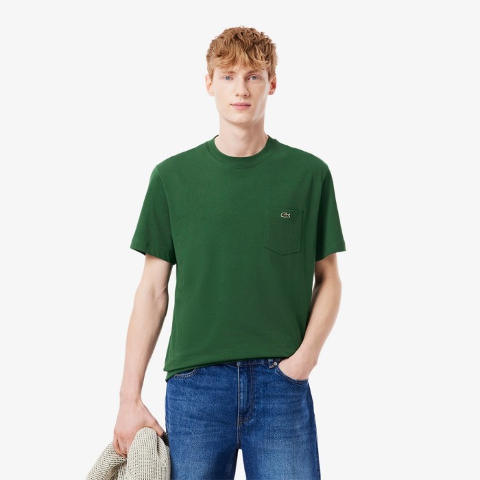 Εικόνα της Ανδρικό Βαμβακερό T-shirt με Τσέπη