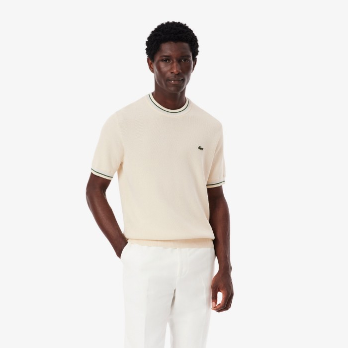 Εικόνα της Ανδρικό Ριγέ Knit T-Shirt Classic Fit 