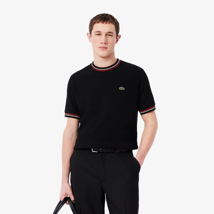 Εικόνα της Ανδρικό Ριγέ Knit T-Shirt Classic Fit 
