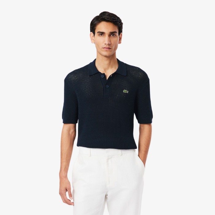 Εικόνα της Ανδρικό Κοντομάνικο Heavy Cotton Polo Πουλόβερ