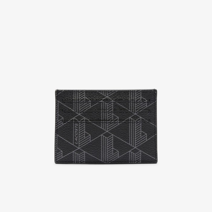 Εικόνα της Ανδρική The Blend Monogram Print Canvas Θήκη Καρτών