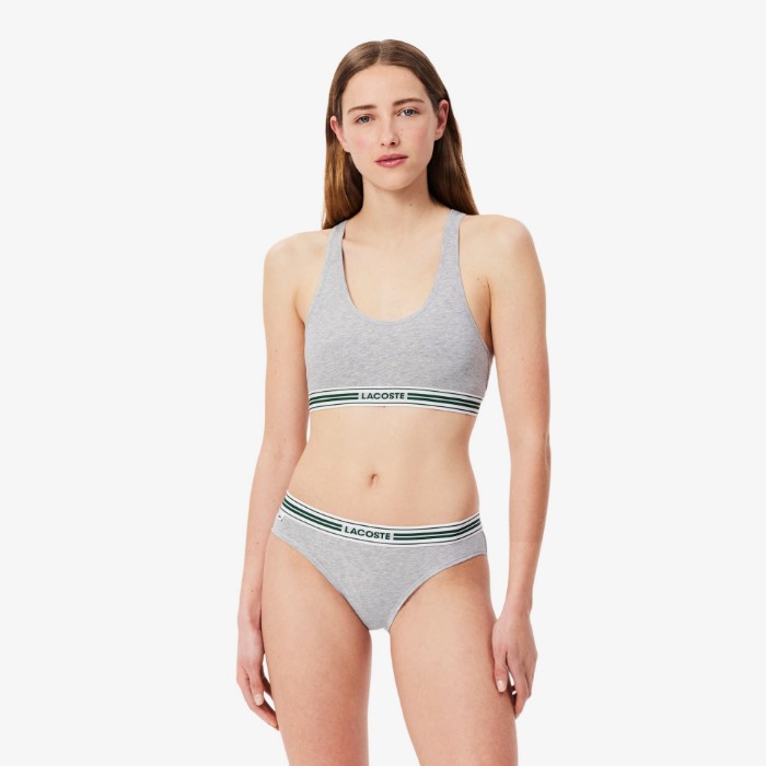 Εικόνα της Γυναικείο Contrast Band Stretch Cotton Bralette