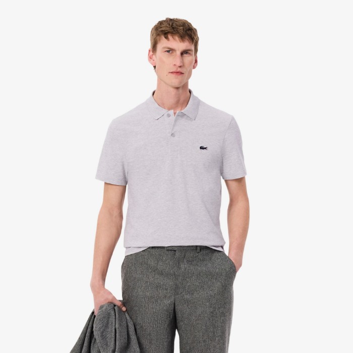 Εικόνα της Ανδρική Cotton Blend Polo Μπλούζα Regular Fit 