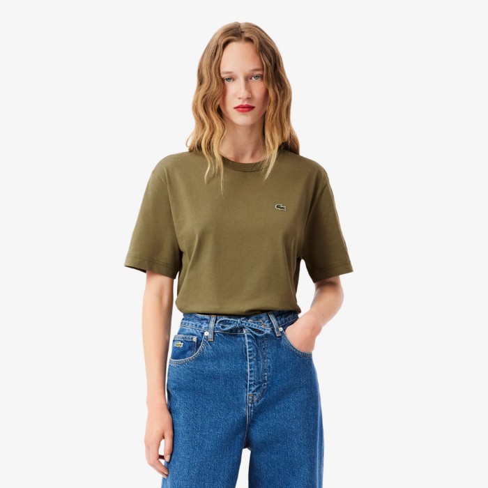 Εικόνα της Γυναικείο Lightweight Cotton Pima Jersey T-shirt Relaxed Fit