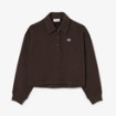 Γυναικείο Oversized Fleece Polo Collar Φούτερ