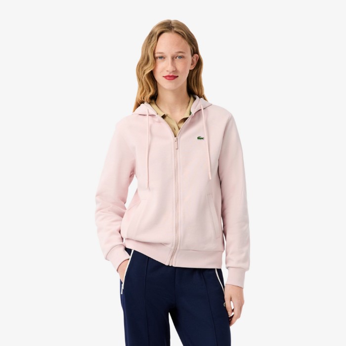 Εικόνα της Γυναικείο Zipped Fleece Hoodie Φούτερ