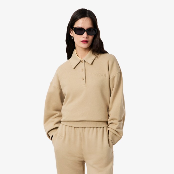 Εικόνα της Γυναικείο Polo Collar Φούτερ
