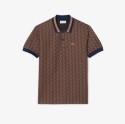Ανδρική Contrast Collar Monogram Motif Polo Μπλούζα Classic Fit