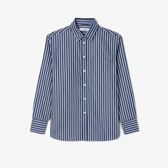 Εικόνα της Γυναικείο Oversized Cotton Poplin Πουκάμισο
