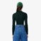 Εικόνα της Γυναικείο High Neck Ribbed Knit Merino Wool Πουλόβερ