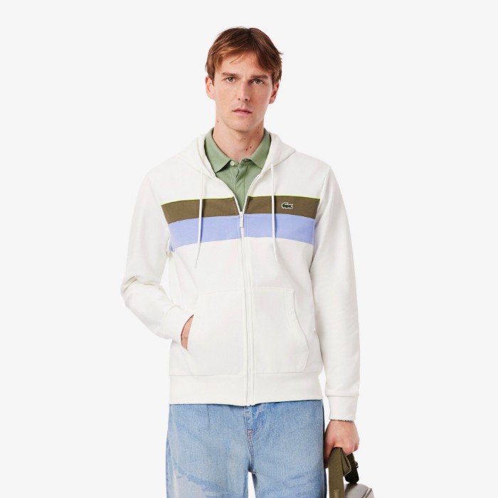 Εικόνα της Ανδρικό Zip-Up Colorblock Hoodie Φούτερ