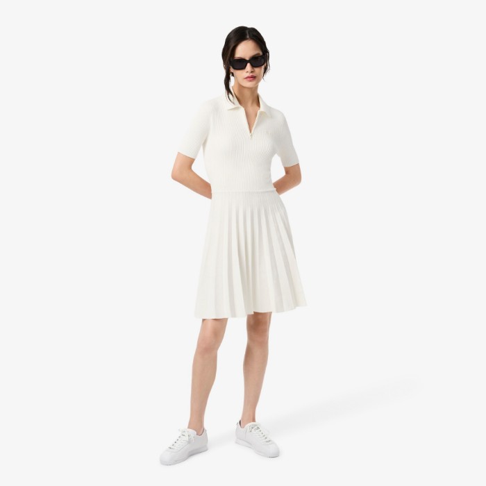 Εικόνα της Γυναικείο Pleated Polo Collar Φόρεμα