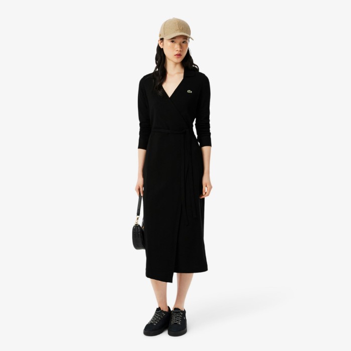 Εικόνα της Γυναικείο Stretch Mini Piqué Wrap Polo Φόρεμα