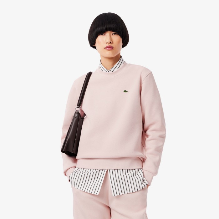 Εικόνα της Γυναικείο Piqué Crew Neck Φούτερ Relaxed Fit 