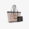 Εικόνα της Γυναικεία Μεγάλη Anna Transparent Grained Tote Τσάντα