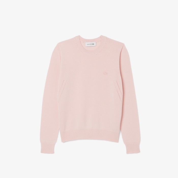 Εικόνα της Γυναικείο 3D Knit Crew Neck Πουλόβερ 