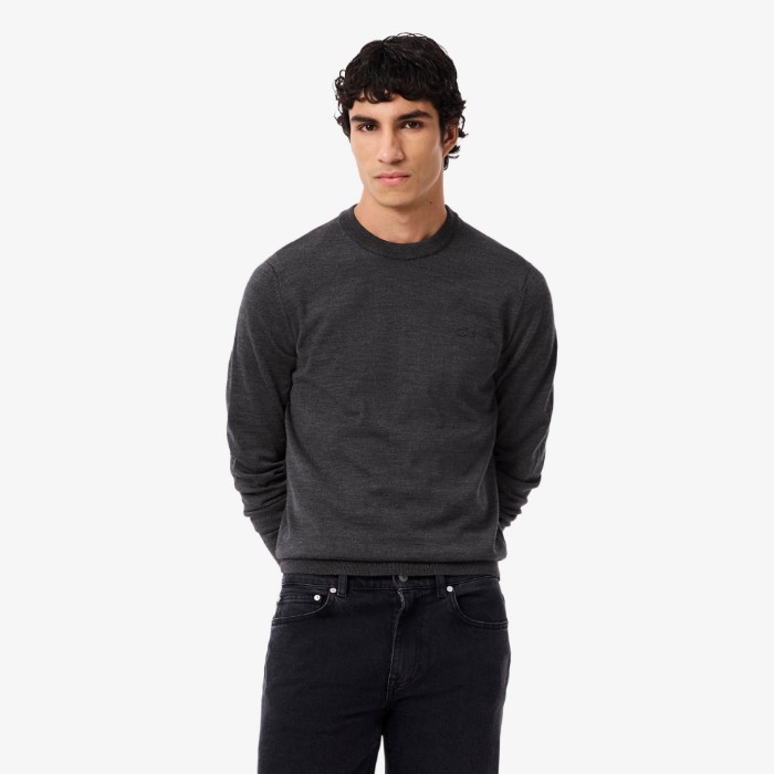 Εικόνα της Ανδρικό Crew Neck Πουλόβερ από Μαλλί Merino