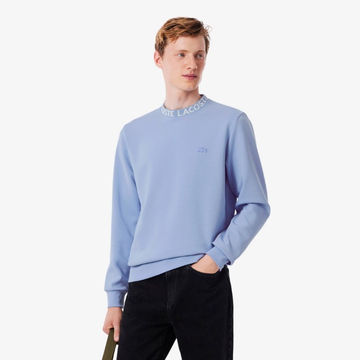 Εικόνα της Ανδρικό Jacquard Branded Jersey Φούτερ