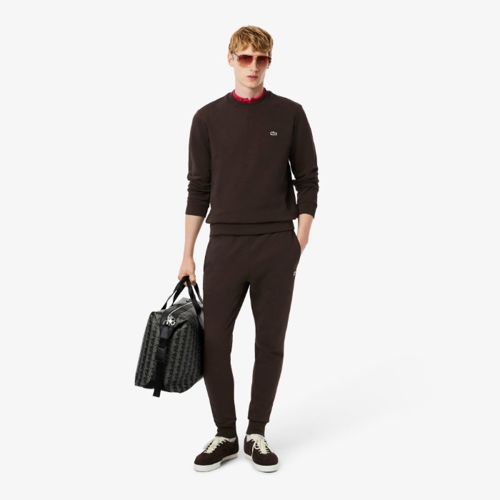 Εικόνα της Ανδρικό Βαμβακερό Fleece Jogger Παντελόνι Φόρμας 