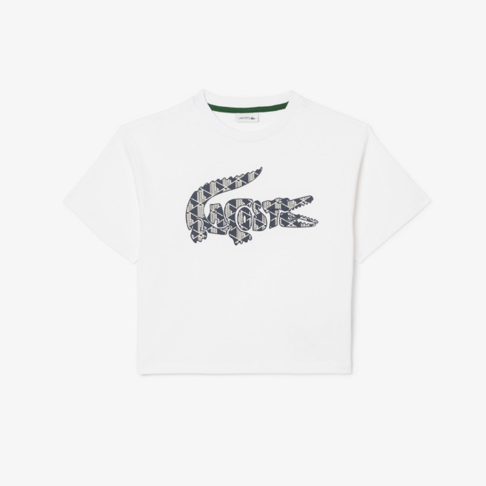 Εικόνα της Παιδικό Monogram Print Βαμβακερό T-Shirt
