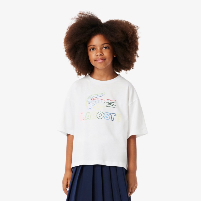 Εικόνα της Παιδικό Oversized Print Βαμβακερό T-shirt 
