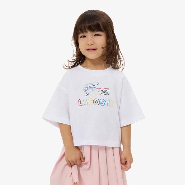 Εικόνα της Παιδικό Oversized Print Βαμβακερό T-shirt 