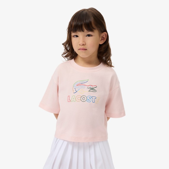 Εικόνα της Παιδικό Oversized Print Βαμβακερό T-shirt 