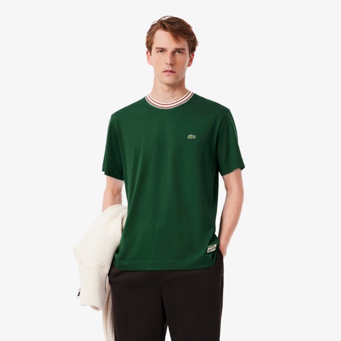 Εικόνα της Ανδρικό Made In France Stripe Neck T-Shirt