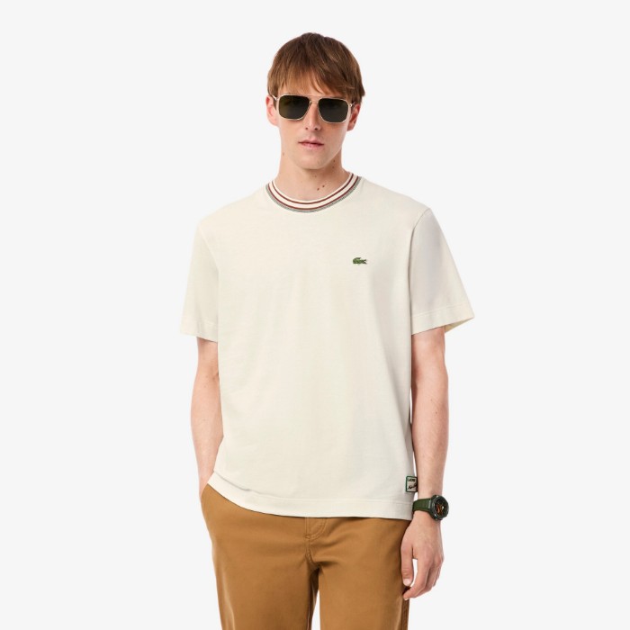 Εικόνα της Ανδρικό Made In France Stripe Neck T-Shirt