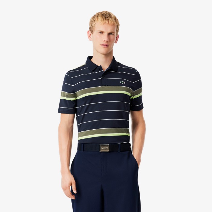 Εικόνα της Ανδρική Striped Ultra Dry Stretch Golf Polo Μπλούζα 