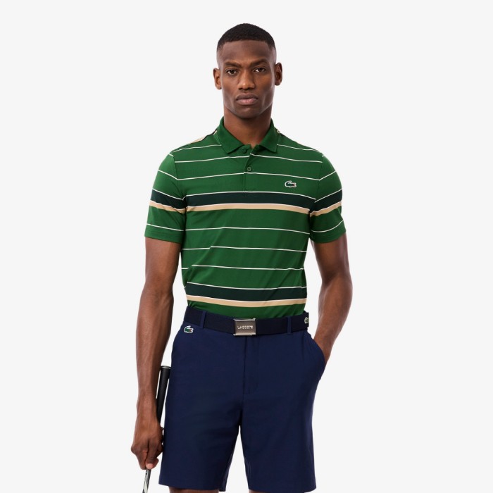 Εικόνα της Ανδρική Striped Ultra Dry Stretch Golf Polo Μπλούζα 