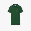 Γυναικεία L.12.D Ribbed Cotton Polo Μπλούζα Slim Fit 