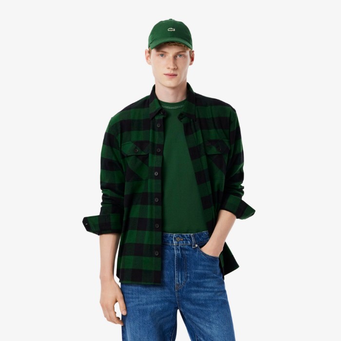 Εικόνα της Ανδρικό Oversized Cotton Καρό Overshirt
