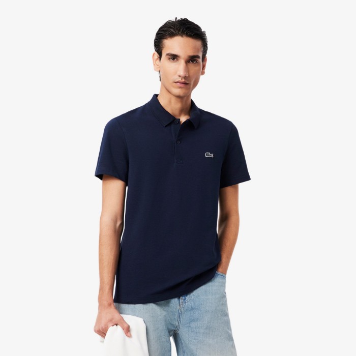 Εικόνα της Ανδρική Cotton Blend Polo Μπλούζα Regular Fit 