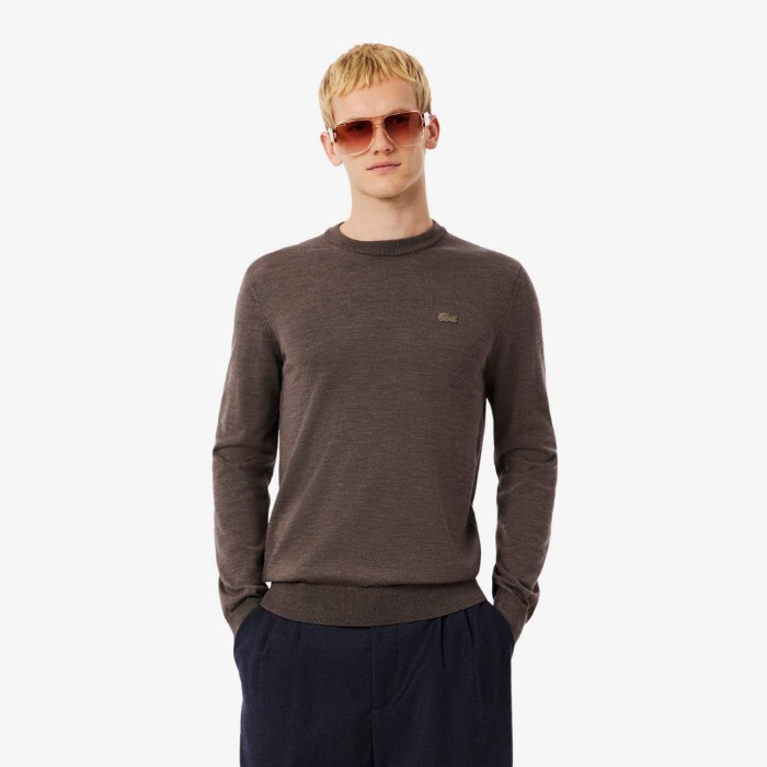 Εικόνα της Ανδρικό Crew Neck Πουλόβερ από Μαλλί Merino