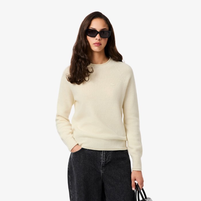 Εικόνα της Γυναικείο 3D Knit Carded Μάλλινο Πουλόβερ