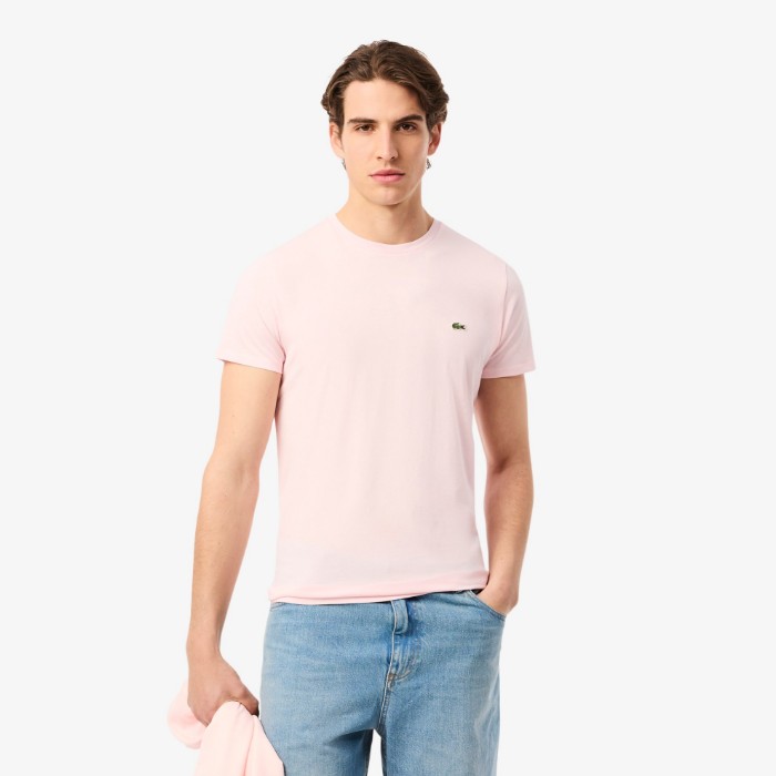 Εικόνα της Ανδρικό T-shirt Pima Cotton Jersey με Λαιμόκοψη