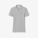 Γυναικεία L.12.D Ribbed Cotton Polo Μπλούζα Slim Fit 