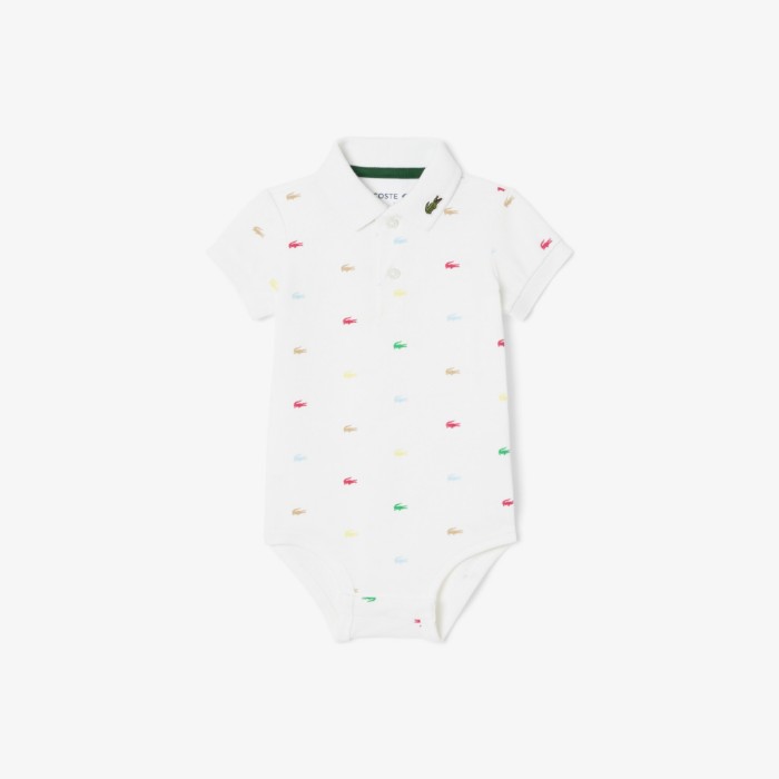 Εικόνα της Βρεφικό Crocodile Print Piqué Bodysuit 