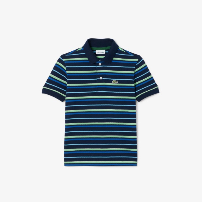 Εικόνα της Παιδική Contrast Stripe Petit Piqué Polo Μπλούζα 