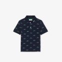 Παιδική Printed Petit Piqué Polo Μπλούζα 