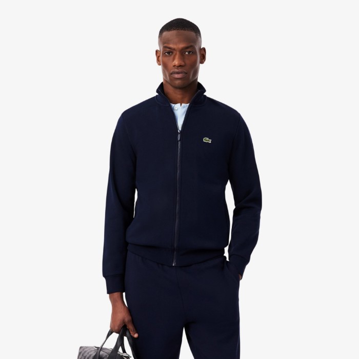 Εικόνα της Ανδρικό Lacoste Brushed Fleece Jogger Φούτερ με Φερμουάρ