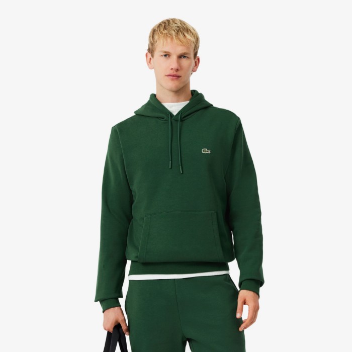 Εικόνα της Ανδρικό Lacoste Βαμβακερό Jogger Φούτερ με Κουκούλα