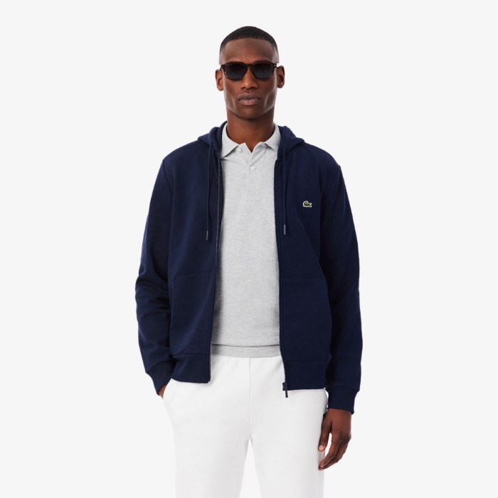 Εικόνα της Ανδρικό Lacoste Kangaroo Pocket Jogger Φούτερ με Φερμουάρ